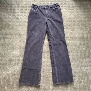 J. Jill Corduroy Pants Women's 8 Boot Cut Mid Rise Stretch Gray Casual Relaxed